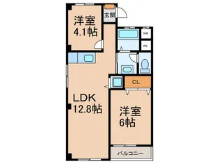 藤が丘コーポラス【3階】の間取り