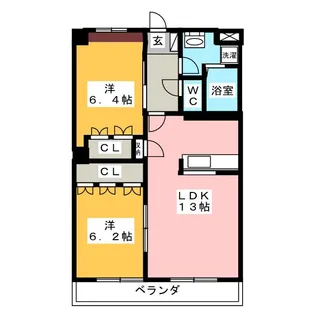 オアシス【1階】の間取り