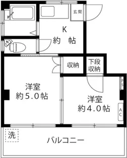 東京都渋谷区鶯谷町【マンション】の間取り