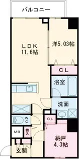 Alivis西葛西sulista【1階】の間取り