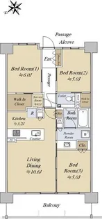 シティハウス吉祥寺北町【4階】の間取り