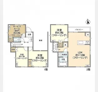 東京都板橋区赤塚6【一戸建】の間取り