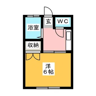 シバハイツ【1階】の間取り