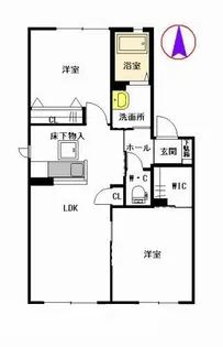 カーサ・ラピス E棟【1階】の間取り