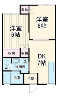 シェモア【1階】の間取り