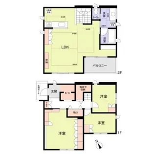 千葉県市川市八幡6【一戸建】の間取り