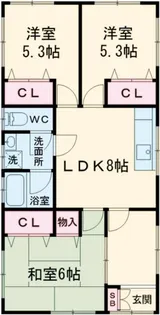 コーポネポス【1階】の間取り