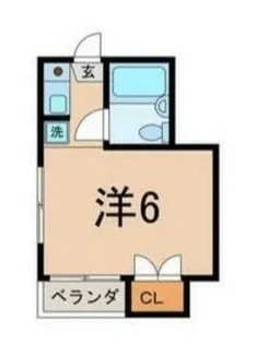 1Rの間取り画像