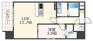 熊本県熊本市中央区通町【マンション】の間取り