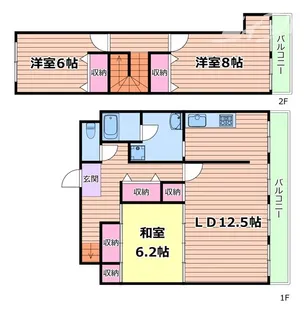 大阪府箕面市桜井1【一戸建】の間取り