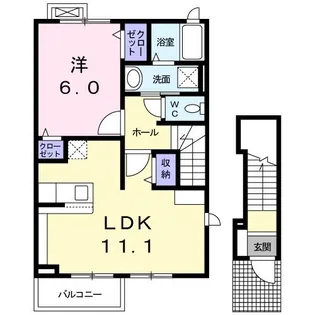 フォーシーズン【2階】の間取り