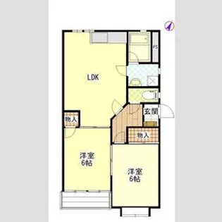 ストーン・リバー・シティ【2階】の間取り