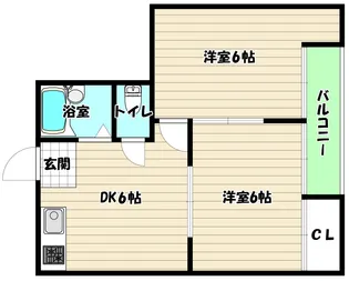 大阪府大阪市淀川区木川西2【マンション】の間取り