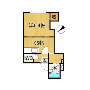 ドミールカサイ【1階】の間取り
