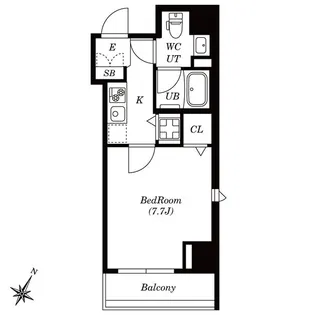 シュロスミーナ神楽坂【2階】の間取り