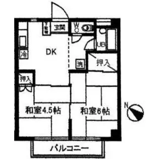 シャトー向原【2階】の間取り