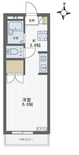 1Kの間取り画像