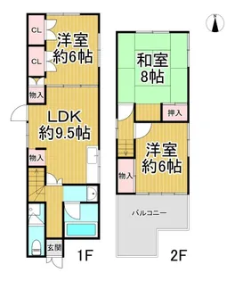 兵庫県伊丹市春日丘2【一戸建】の間取り
