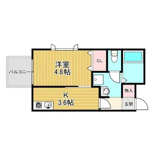 アリビア大観町【1階】の間取り
