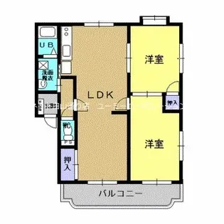 熊本県熊本市南区田井島2【マンション】の間取り