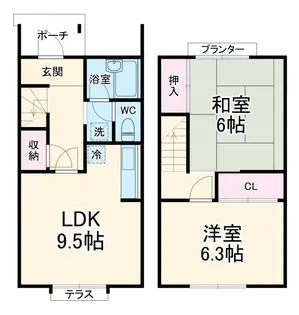 千葉県千葉市稲毛区宮野木町【一戸建】の間取り