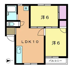アメニティ恩名【1階】の間取り