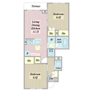 Rock Shield【1階】の間取り