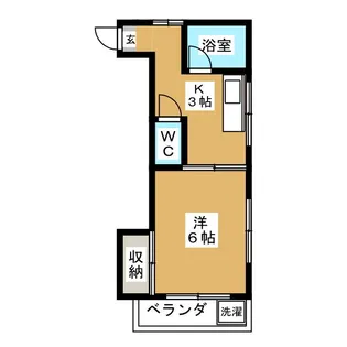 東京都中野区野方4【アパート】の間取り
