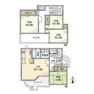 埼玉県入間市大字仏子【一戸建】の間取り