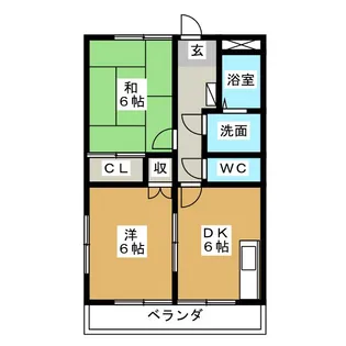 エイトヒル壱番館【1階】の間取り