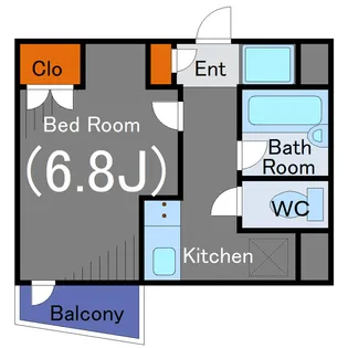 西五反田HSビレッジ【6階】の間取り
