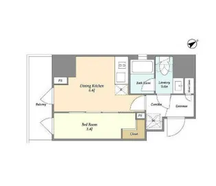 東京都江東区門前仲町1【マンション】の間取り