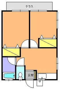 2DKの間取り画像