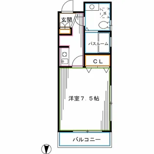 東京都杉並区高円寺北2【マンション】の間取り