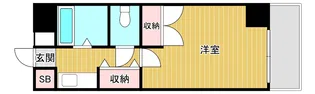 大阪府大阪市中央区中寺1【マンション】の間取り