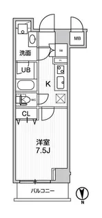グランド神楽坂【1階】の間取り