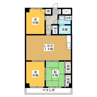 ドリームタウンTAKAII【5階】の間取り