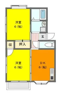 ハウスプラネットA【1階】の間取り