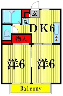 ヴィラージュ綾瀬【1階】の間取り