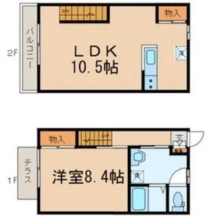 東京都小平市天神町2【一戸建】の間取り