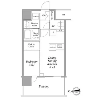 ネベル赤羽【5階】の間取り