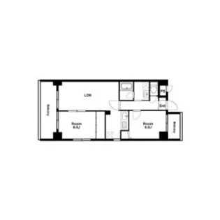 Uresidence二条城【4階】の間取り