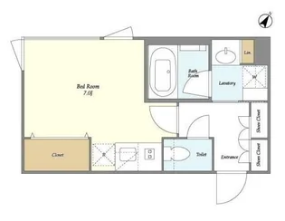 Coeur blanc高輪 クールブラン高輪【5階】の間取り