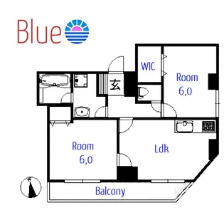 グラシア鵠沼【4階】の間取り