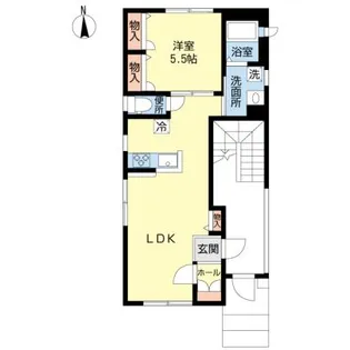 ハイム南大井【1階】の間取り