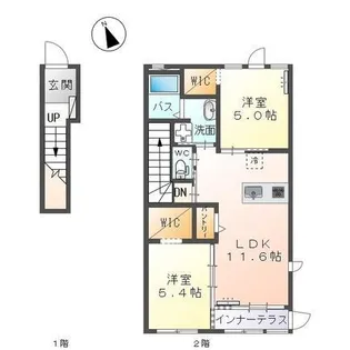 ジョイフルB【2階】の間取り