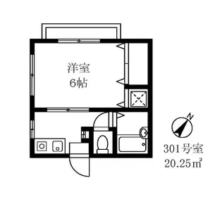 コーポ阿部【3階】の間取り