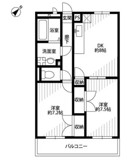 アンプルール フェール ドリーミ【1階】の間取り