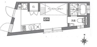 グランレジデンス駒沢大学S【1階】の間取り