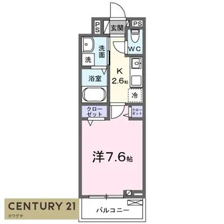 アンジュ・東新川【2階】の間取り